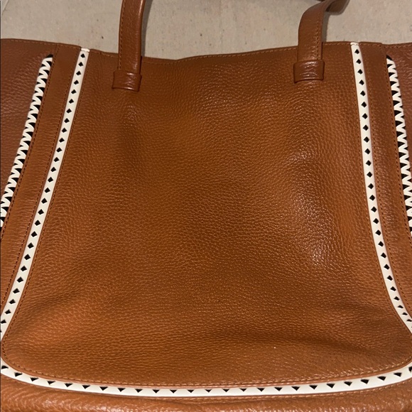Kate Spade Sheffield Dorma white trim Tote Cognac - Picture 16 of 16
